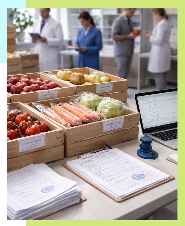 Сертификация овощей и фруктов в Шуе от 8738 р. | Алешин-Шуя