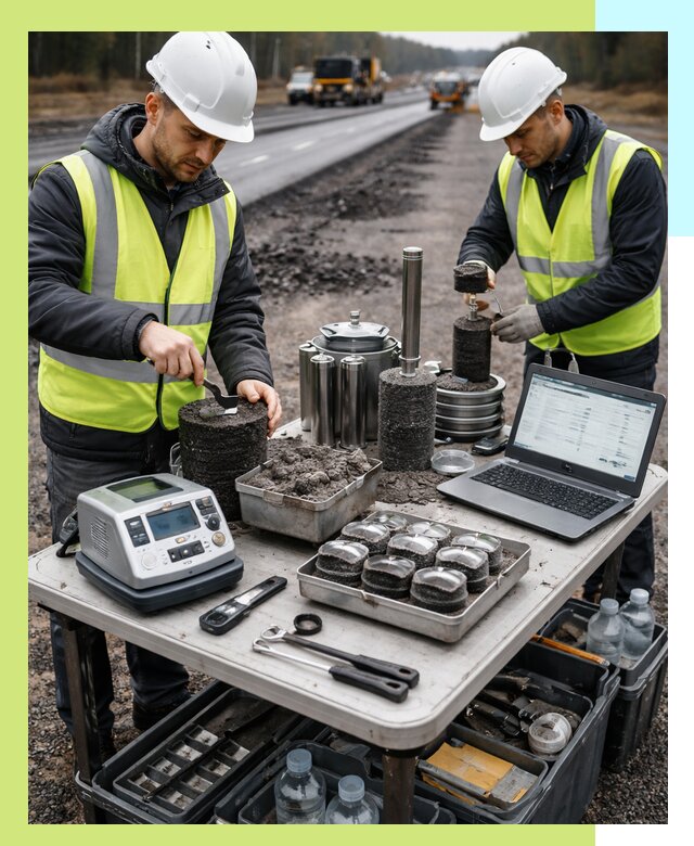 Сертификация асфальта: испытания и подтверждение в Шуе