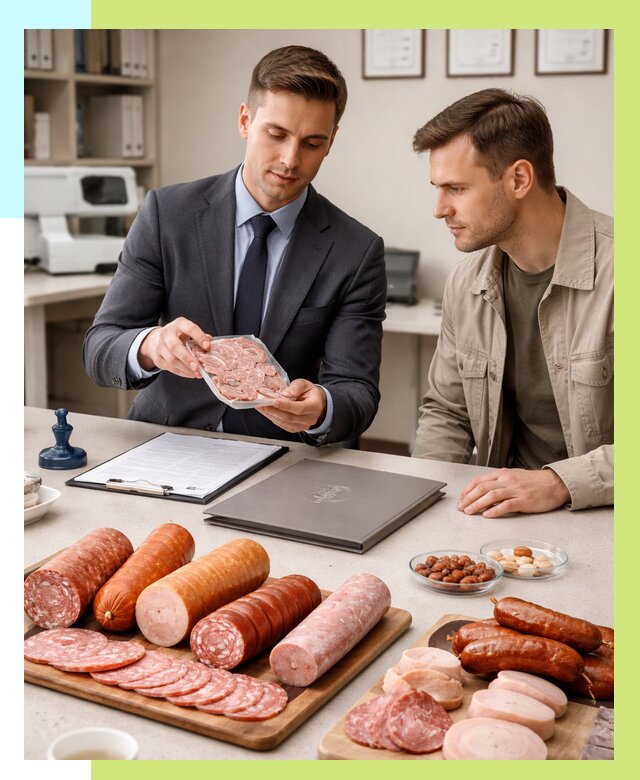 Сертификация колбасных изделий в Шуе от 7710 р. | Алешин-Шуя