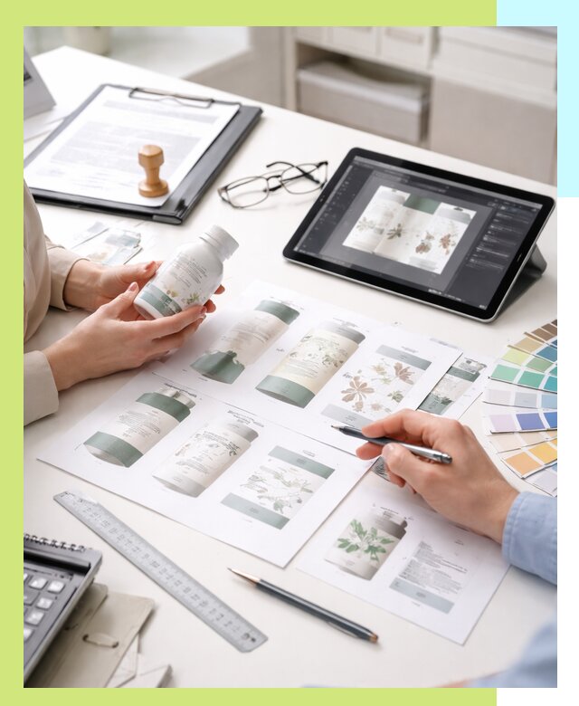 Профессиональная разработка дизайна и текста этикетки продукции в Шуе