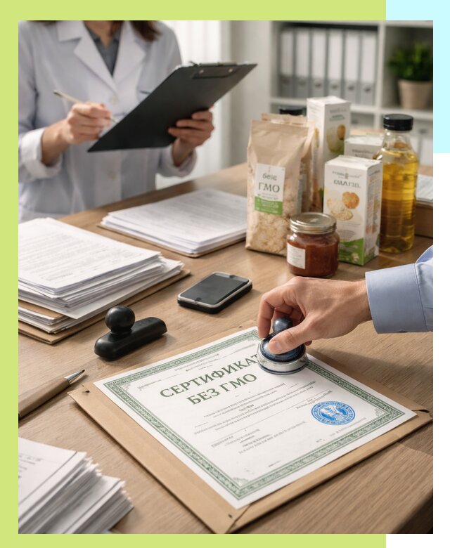 Получение сертификата Без ГМО для продукции в Шуе