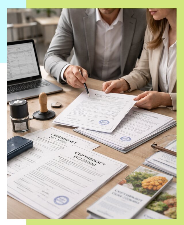 Сертификат ISO 22000 в Шуе от 41120 р. под ключ | Алешин-Шуя